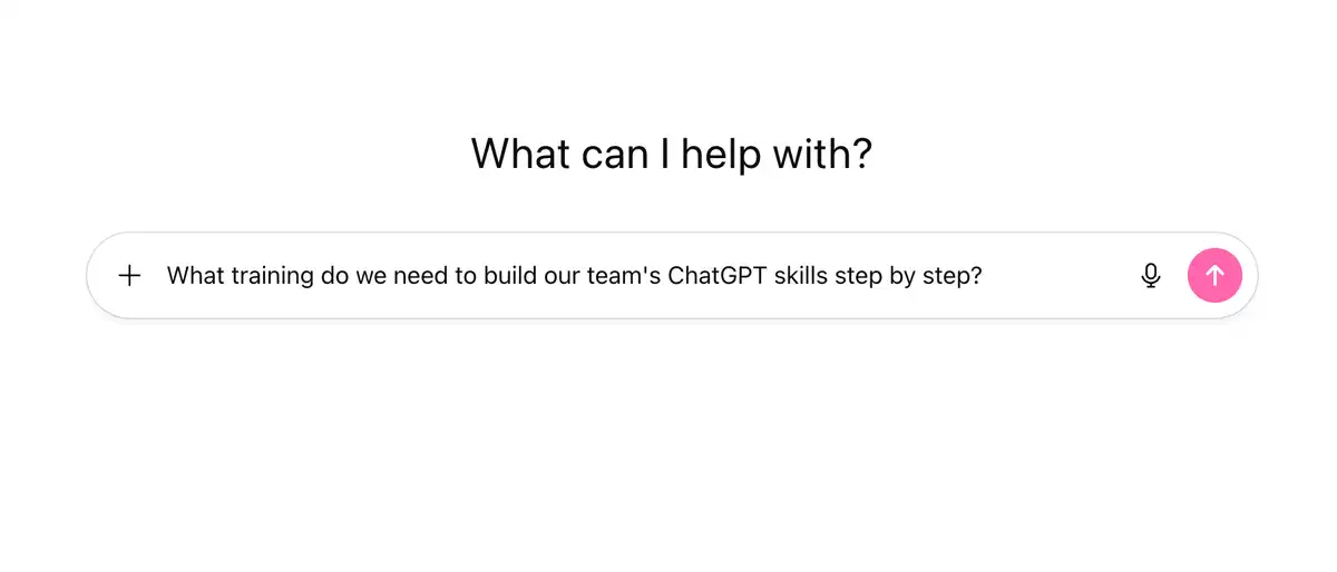Business professionals in collaborative ChatGPT training workshop