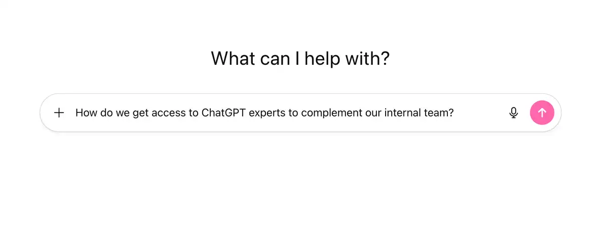 Expert Requests: Ideas In, Working Solutions Out