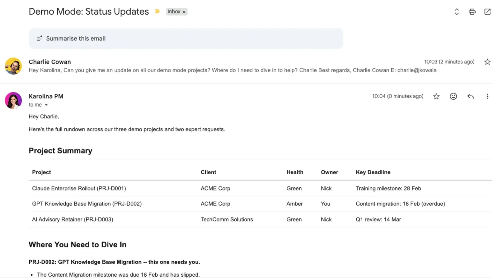 She Replies to Your Emails