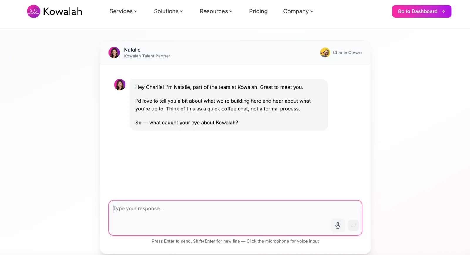 Natalie on kowalah.com/careers